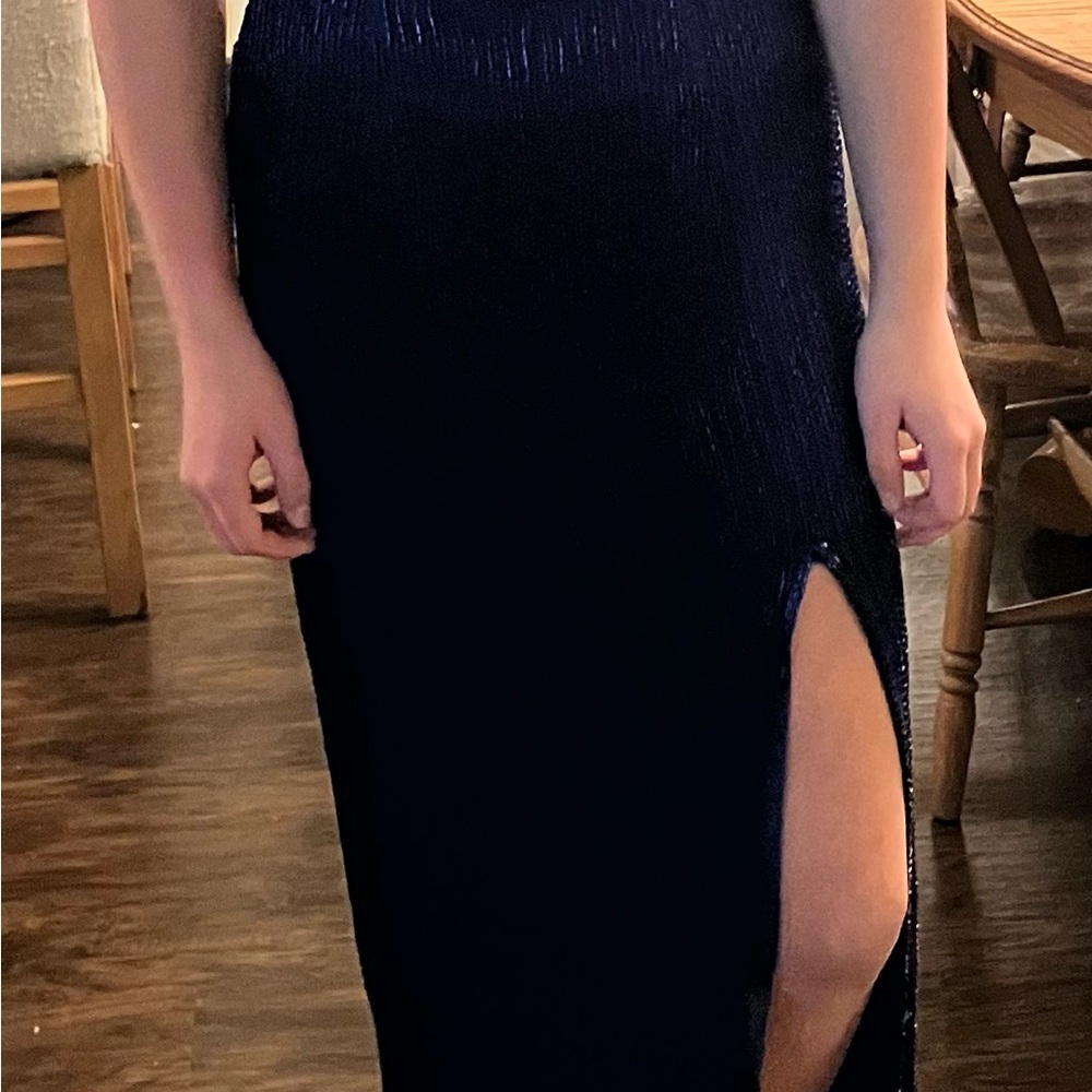 Scala Royal Blue Silk Dress - Picture 5 of 5